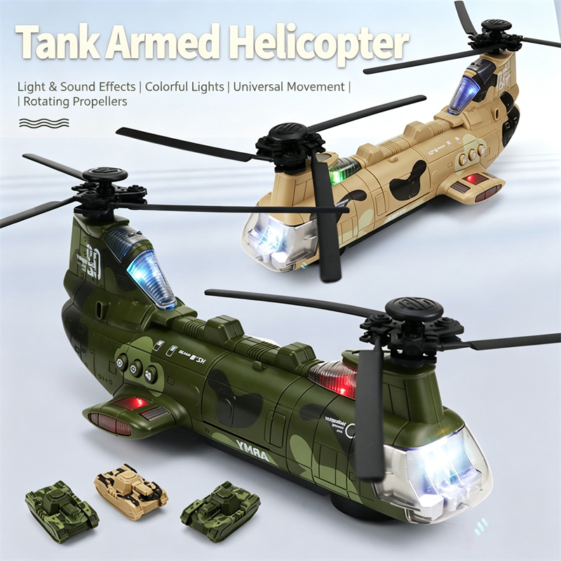 Model Airplane Plastic - Electric Bump and Go Transport Plane