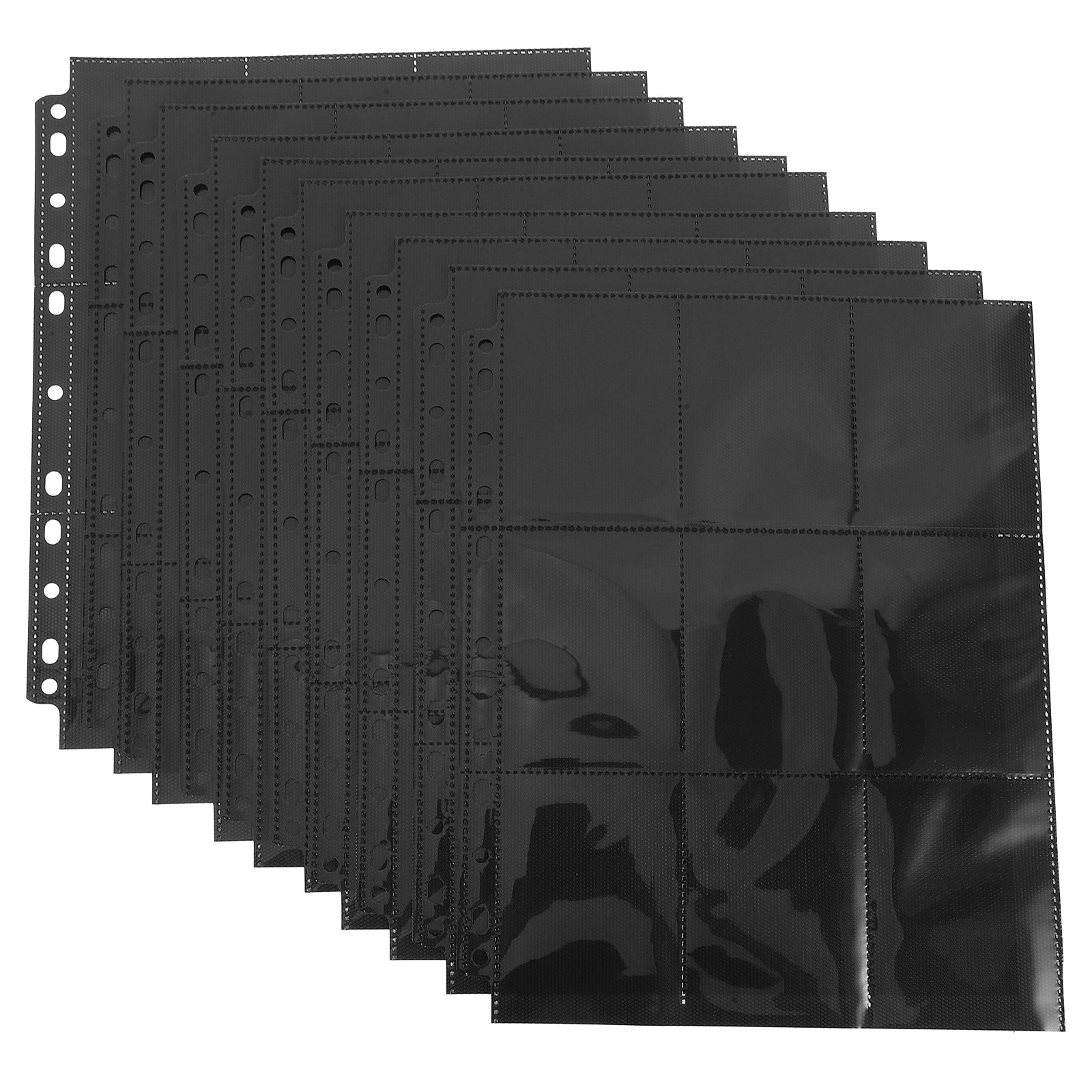 10Sheets Clear PVC Double-Side - Trading Card Binder 评论和价格