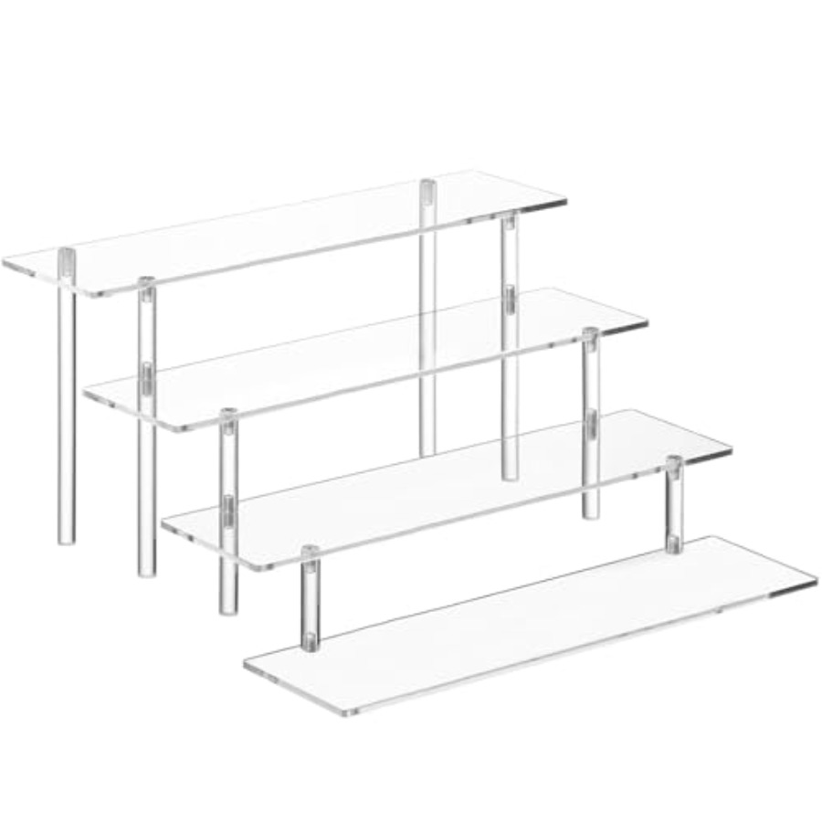 4 Tier Acrylic Perfume Organiz - Display Risers Set 评论和价格