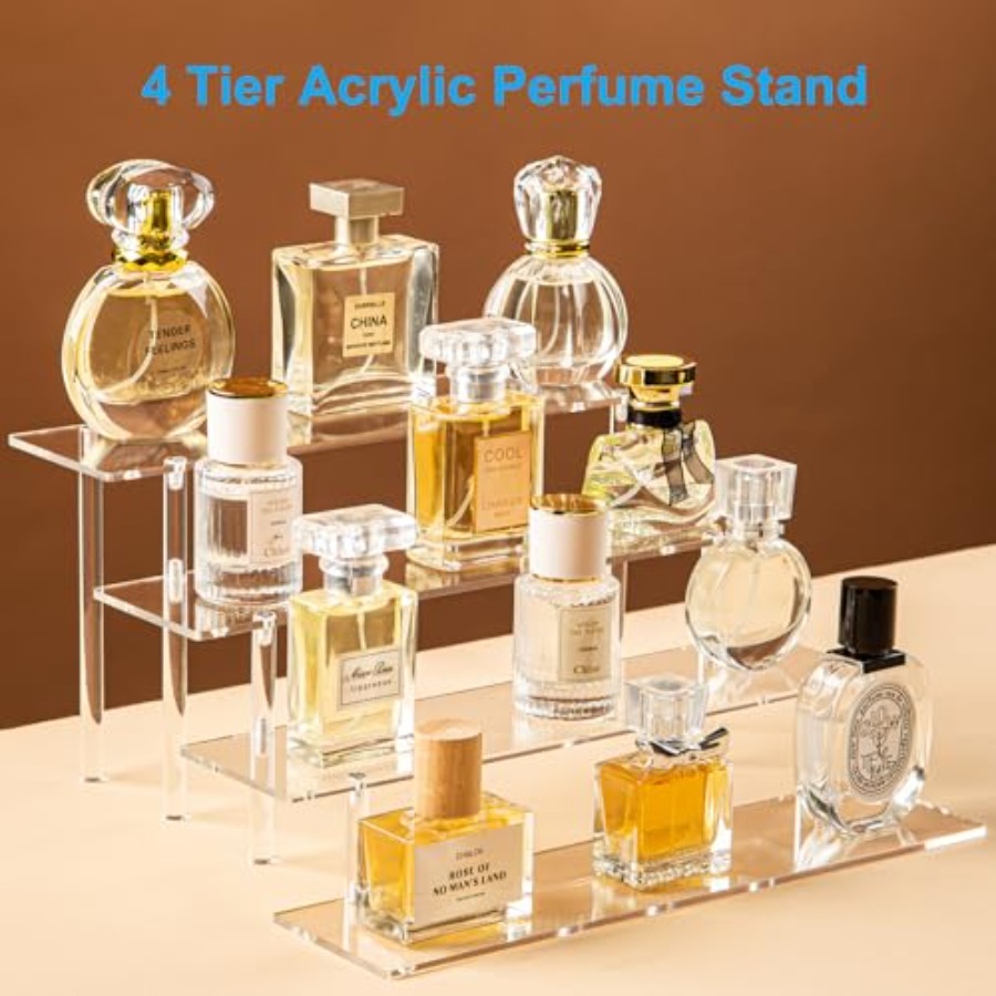 4 Tier Acrylic Perfume Organiz - Display Risers Set 评论和价格