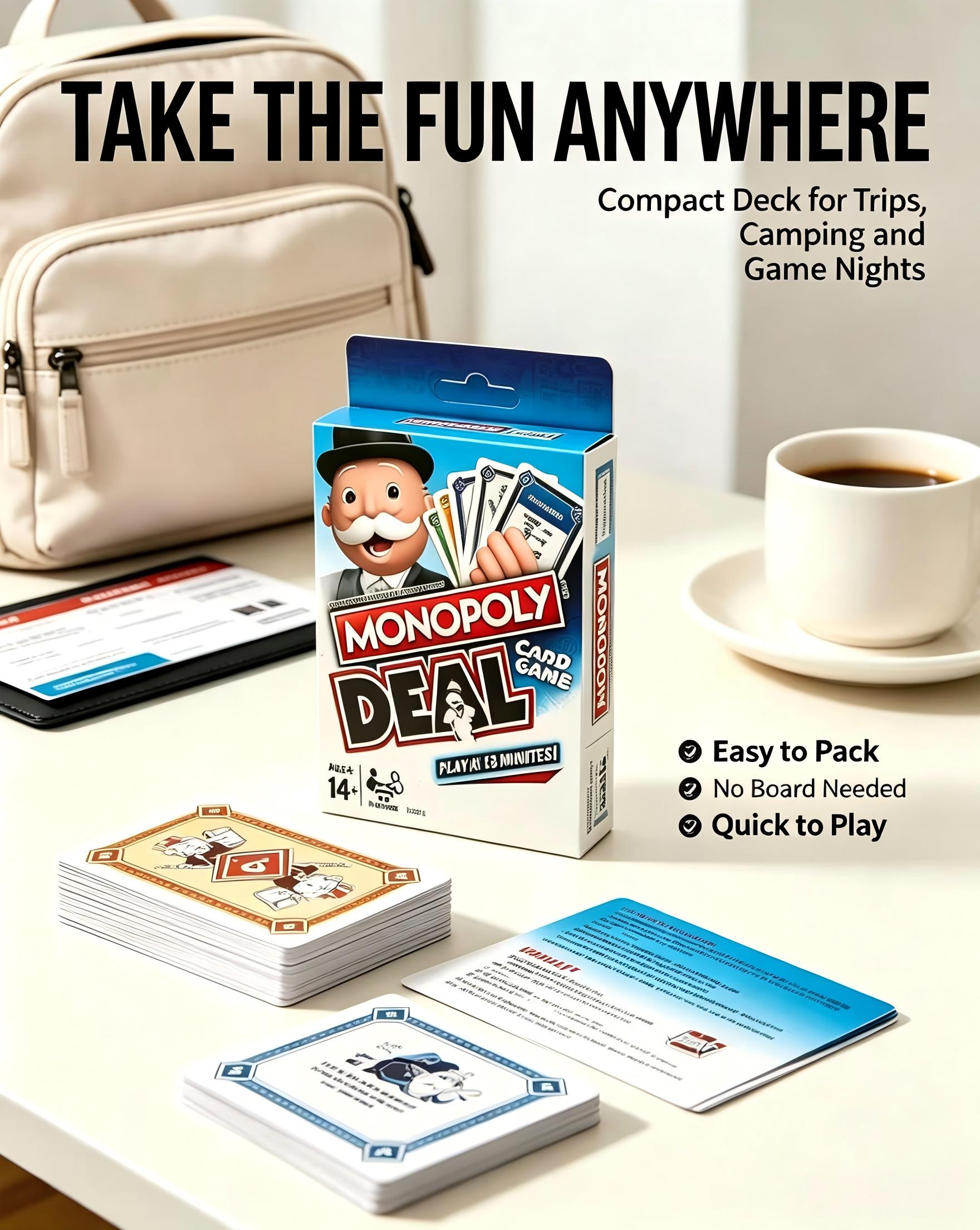 Hasbro Monopoly Deal Card Game - Hasbro Game Monopoly 评论和价格