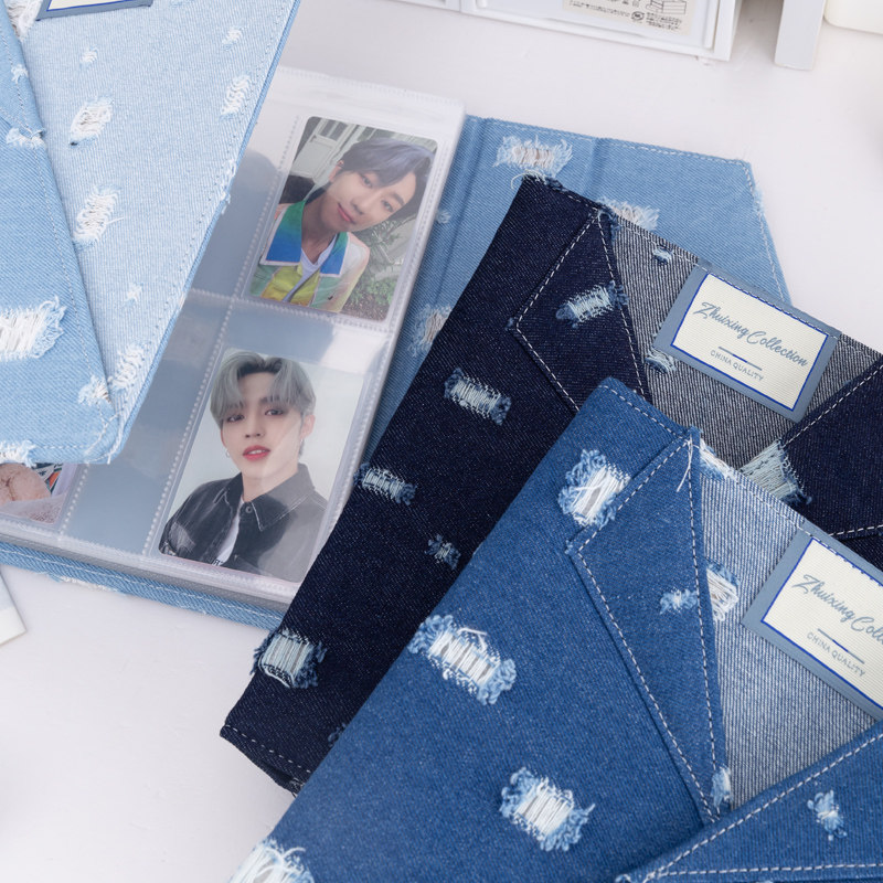 Large A5 Distressed Denim Card - Pokemon Binder Card 评论和价格